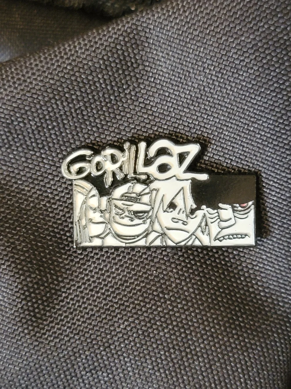 Gorillaz Black & White Enamel Pin